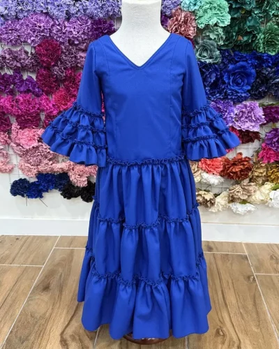 LBF Traje de flamenca niña strech cordoba. Talla 6, 8
