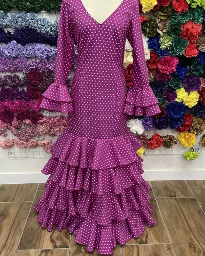 LBF Traje de flamenca Azahar. Talla 34, 48 y 50