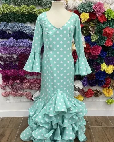 LBF Traje de flamenca Isabel organdíl. Talla 50