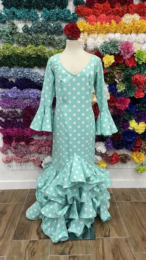 LBF Traje de flamenca Isabel organdíl. Talla 50