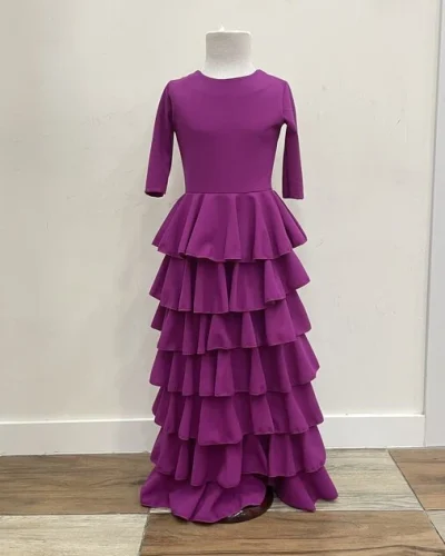 LBF Traje de flamenca niña Lycra. Talla 6