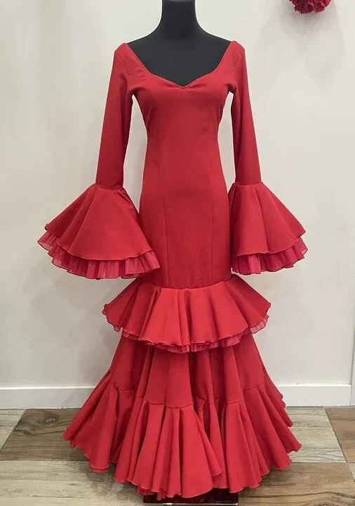 LBF Traje de flamenca Alejandra strech . Talla 34 a 46