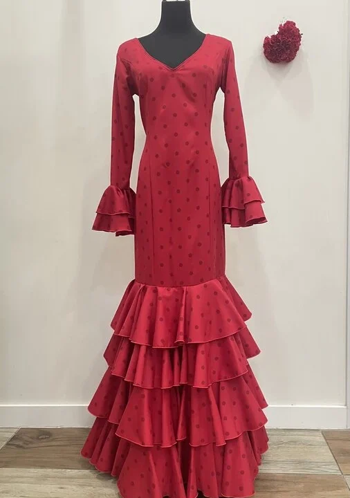 LBF Traje de flamenca Azahar Lycra bioelastica. Talla 40