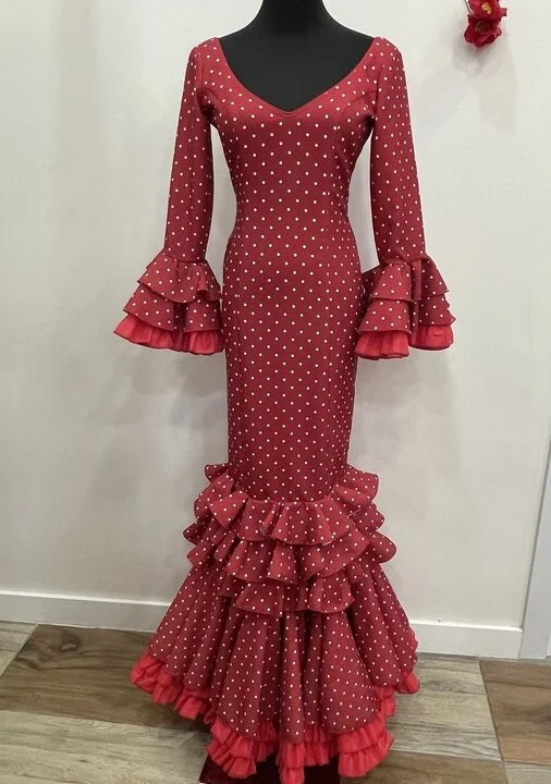 LBF Traje de flamenca Macu lunar strech . Talla 34