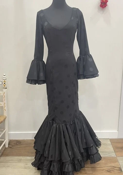 LBF Traje de flamenca Clavel Jacquar. Talla 36