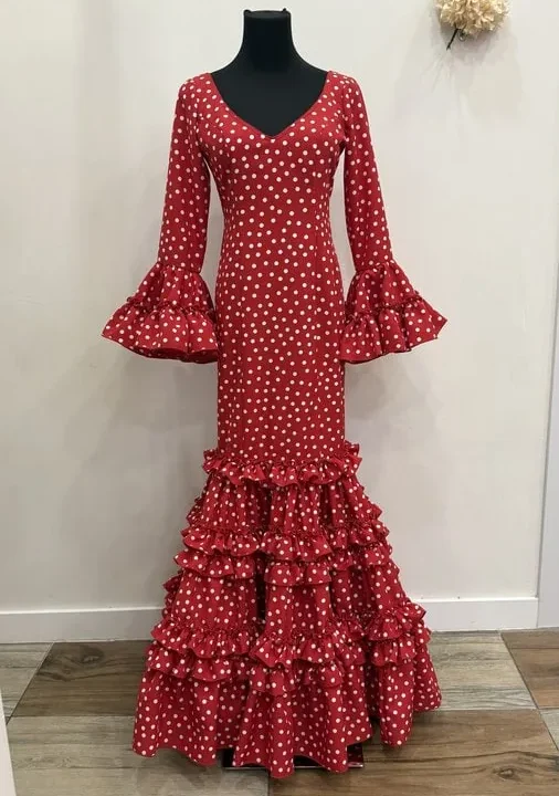 LBF Traje de flamenca Lila Strech. Talla 40