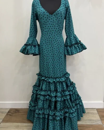 LBF Traje de flamenca Lila Strech. Talla 46