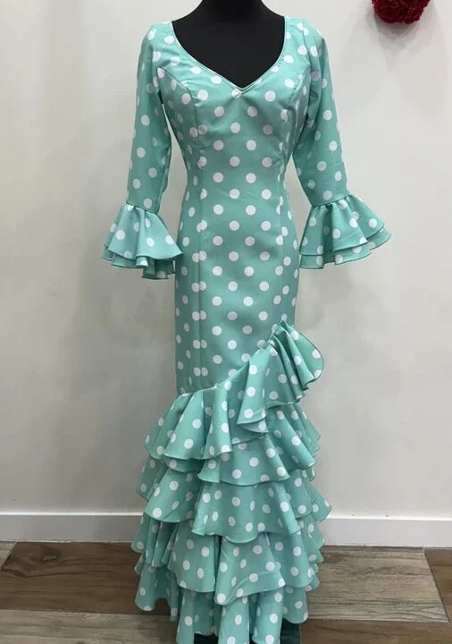 LBF Traje de flamenca Sevilla lunar. Talla 40