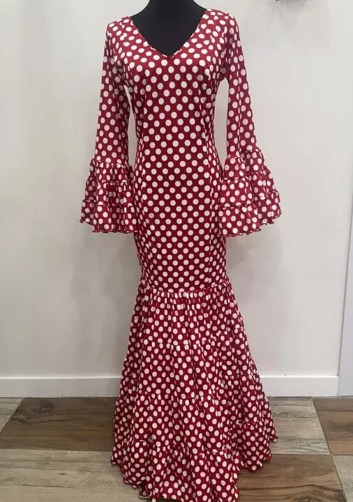 LBF Traje de flamenca Eva Lycra. Talla 38