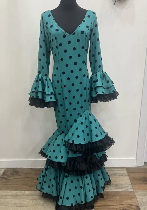 LBF Traje de Flamenca Calahorra Lyca bioelastica. Talla 40