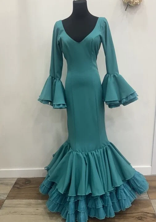 LBF Traje de flamenca Clavel. Talla 36,40