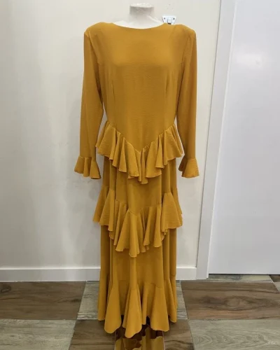 LBF Traje de Flamenca Volantes gasa. Talla 44