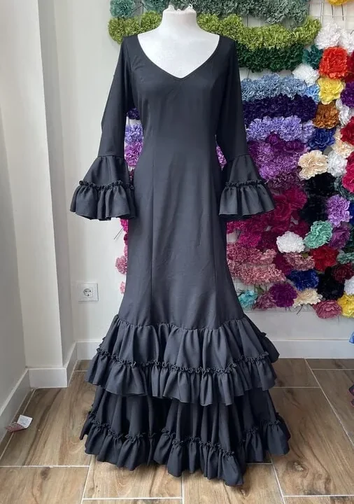 LBF Traje de flamenca Bata 24 canastera. Talla 46
