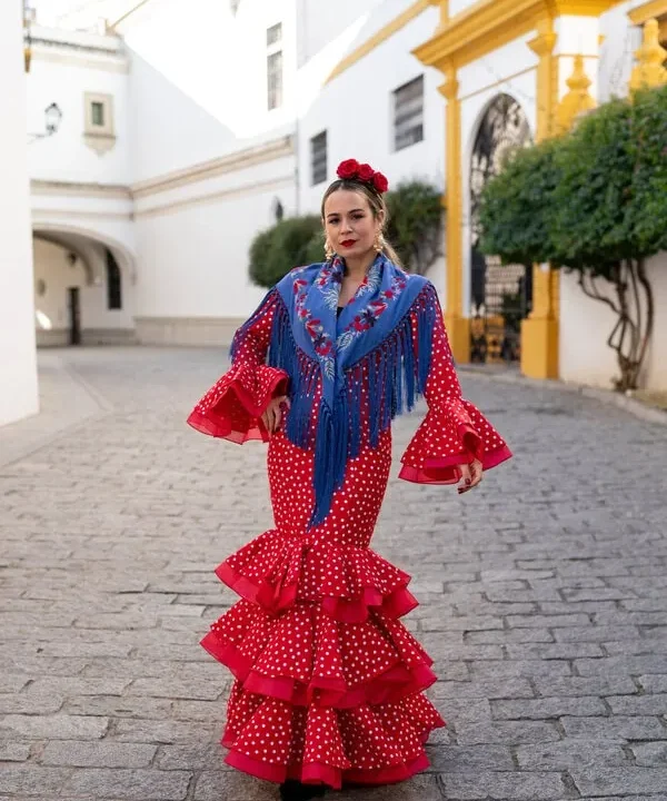 LBF Traje de flamenca Azalea strech. Talla 40