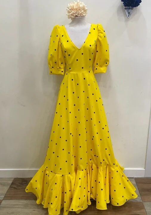 LBF Traje de Flamenca Farol clásico. Talla 42
