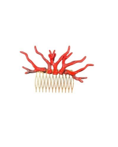 Peine hueso rojo