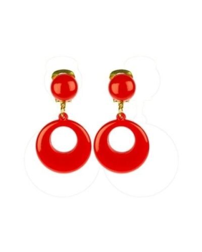 Pendientes niña mini rojo