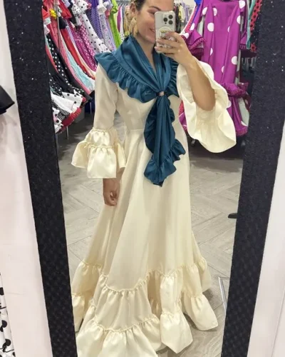 LBF Traje de flamenca Bata Canastera. Talla 38