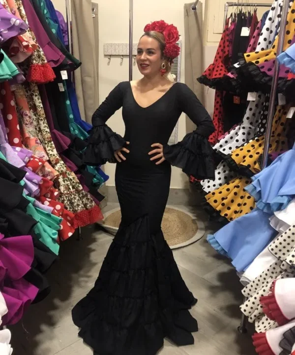 LBF Traje de flamenca Irene perforado. Talla 36, 38, 40