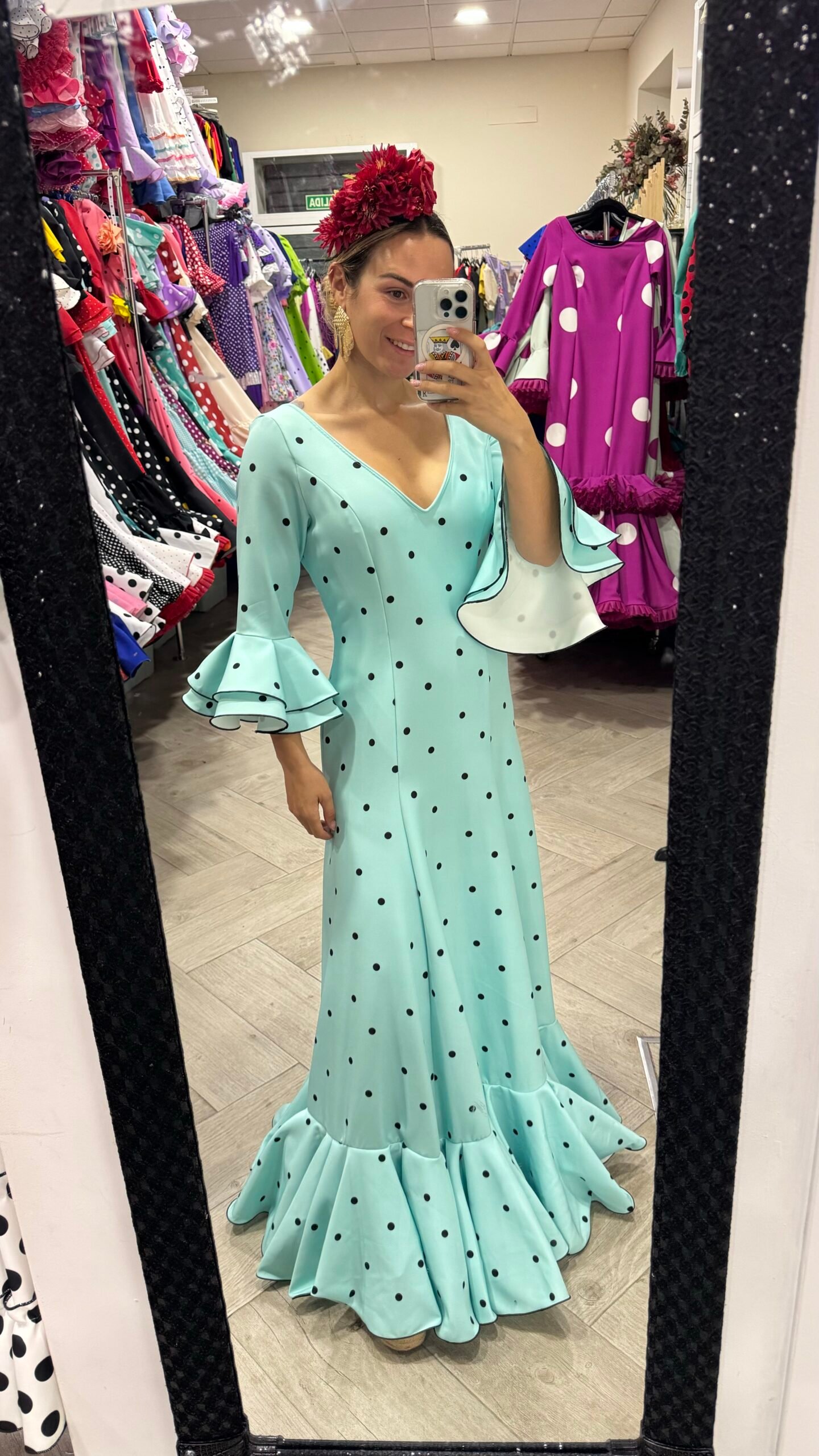 LBF Traje de flamenca Lycra bioelastica. Talla 46