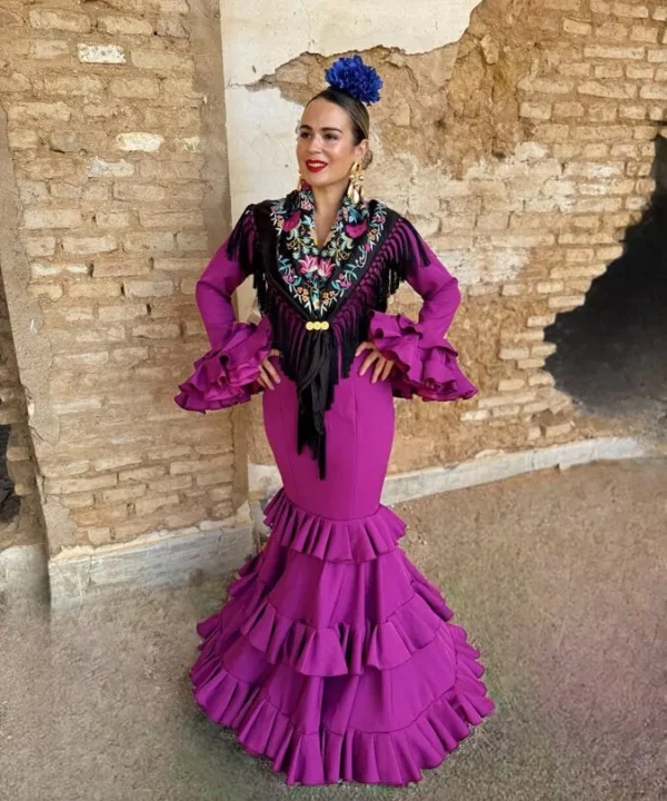 LBF Traje de flamenca  Lycra bioelastica. Talla 38