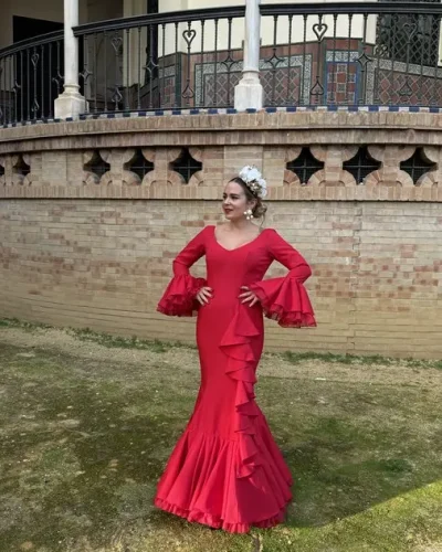 LBF Traje de flamenca Girasol. Talla 38