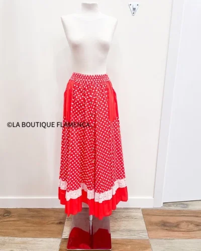 LBF Falda flamenca goma cintura. Talla única