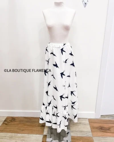 LBF Falda flamenca goma cintura. Talla única