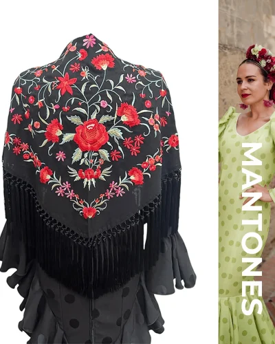 LBF Mantón de flamenca. Varios colores