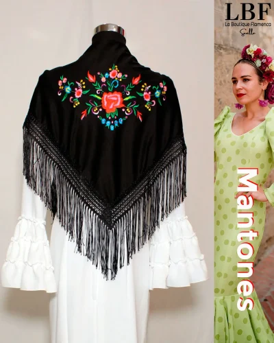 LBF Mantón de flamenca niña. Varios colores