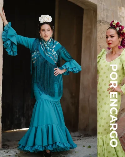 LBF Traje de flamenca Carmen. Tallas 34 a 60