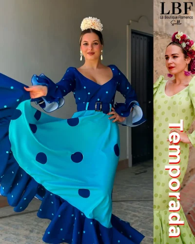 LBF Traje de flamenca bata Bodegones. Talla 44