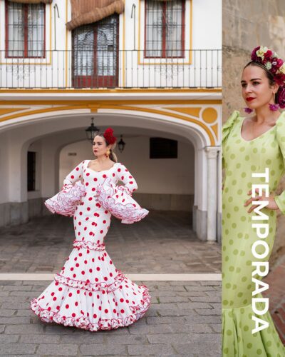 LBF Traje de flamenca POR ENCARGO Rocío Lycra bioelastica gruesa. Tallas 34-48