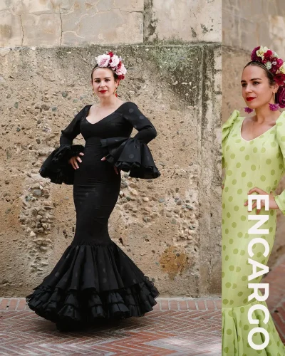 LBF Traje de flamenca Clavel. Talla 34  a 60