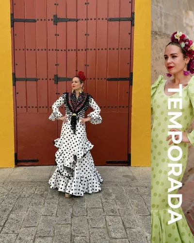 LBF Traje de flamenca Cataleya Strech. Tallas 34 a 52 varios colores