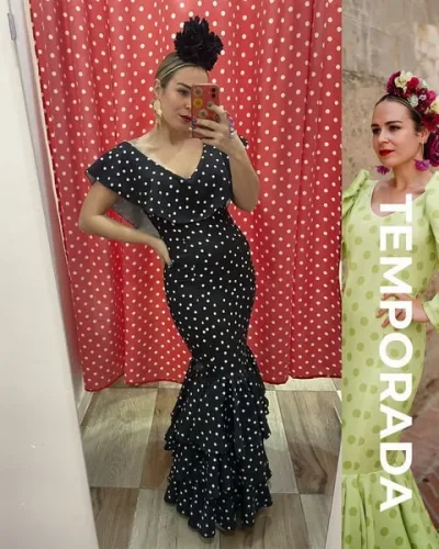 LBF Traje de flamenca Volanteo. Tallas 34 a 48 varios colores