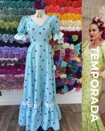 LBF Traje de flamenca Bata Huelva. Talla 36, 40 y 42