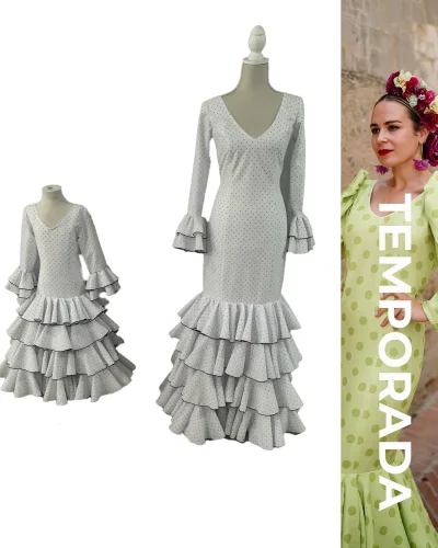 LBF Traje de flamenca Azahar madre e hija