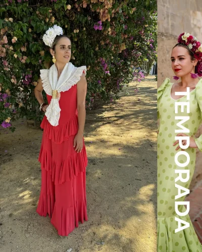 LBF Traje de flamenca Romera lycra bioelastica. Tallas 36 a 48