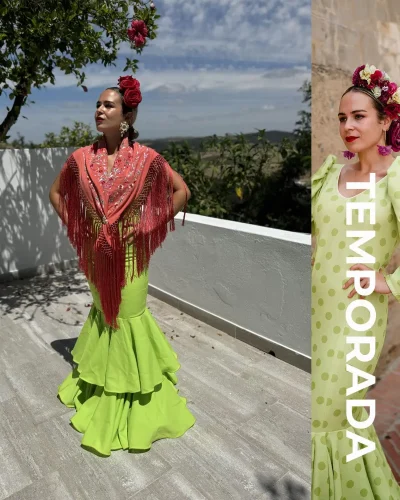 LBF Traje flamenca Strech Ronda. Talla 36, 38 y 40