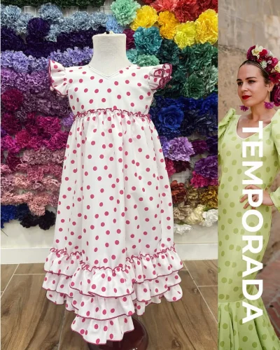 LBF Traje de flamenca niña strech. Talla 6