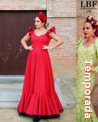 LBF Traje de flamenca strech Melissa lunar . Varias tallas 34-52 y colores