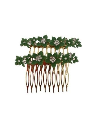 Peines de ramillete flores verde