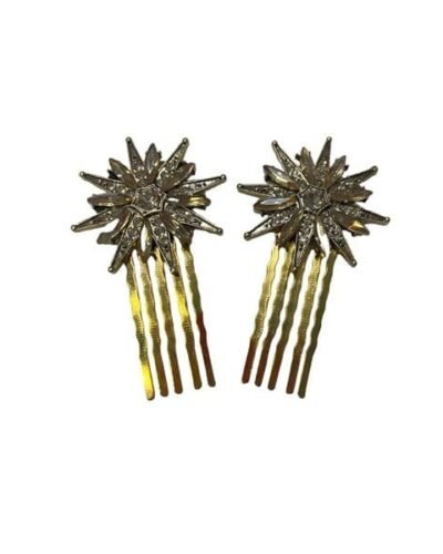 Peine de estrella con doble punta dorado
