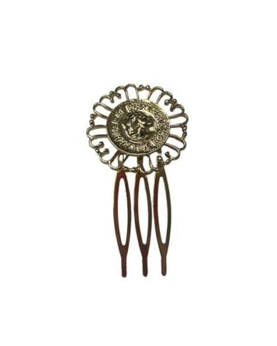 Peine de moneda dorado P