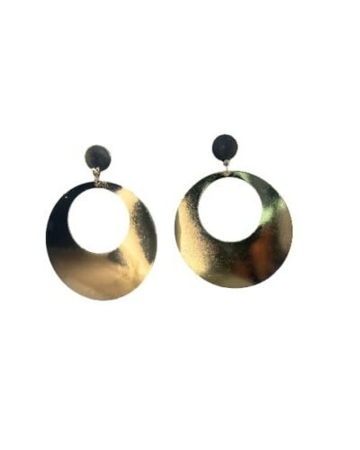 Pendientes aro plano grande liso