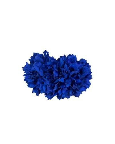 Ramillete de Flor de peonía flamenca azul añil pequeña