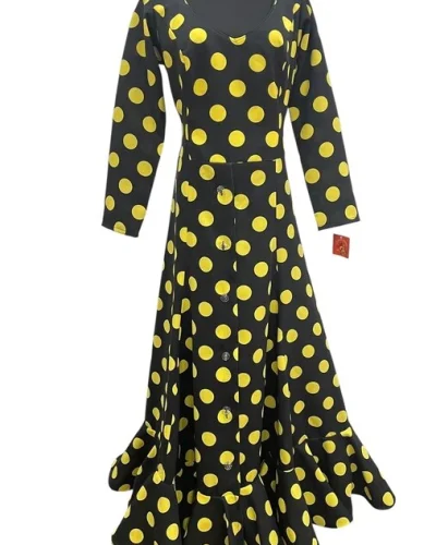 LBF Traje de flamenca Bata Strech botones. Talla 46