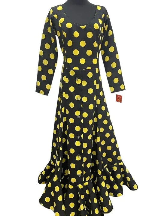 LBF Traje de flamenca Bata Strech botones. Talla 46