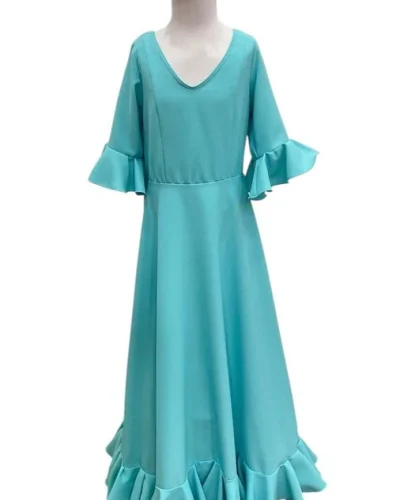 LBF Traje de flamenca LIDIA SIN ORGANDIL. Talla 14